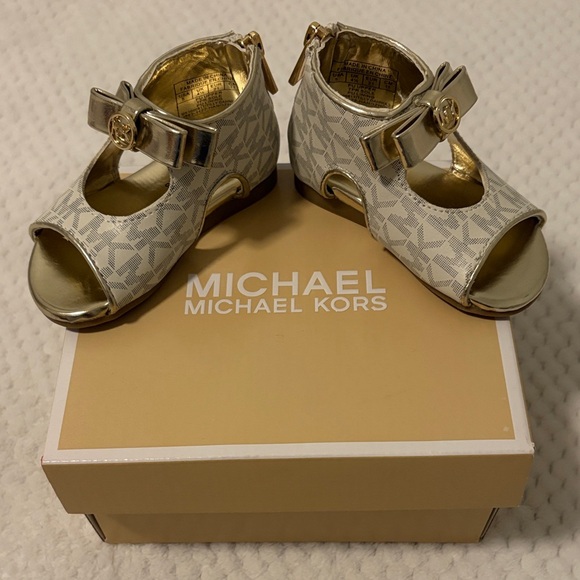 Michael Kors Baby Tilly DAHNIA Sandals, Size 5, Color Vanilla - Picture 8 of 8
